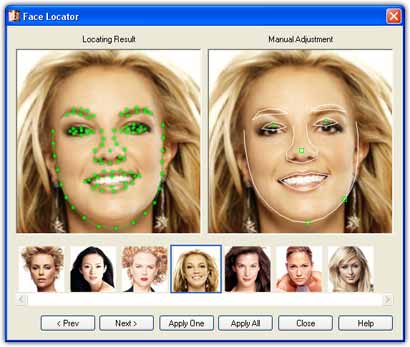 Using Face Locator